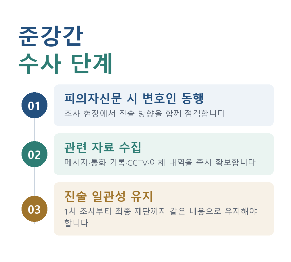 준강간 수사 단계